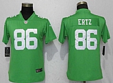 Women Nike Eagles 86 Zach Ertz Green Throwback 2018 Vapor Untouchable Limited Jersey,baseball caps,new era cap wholesale,wholesale hats